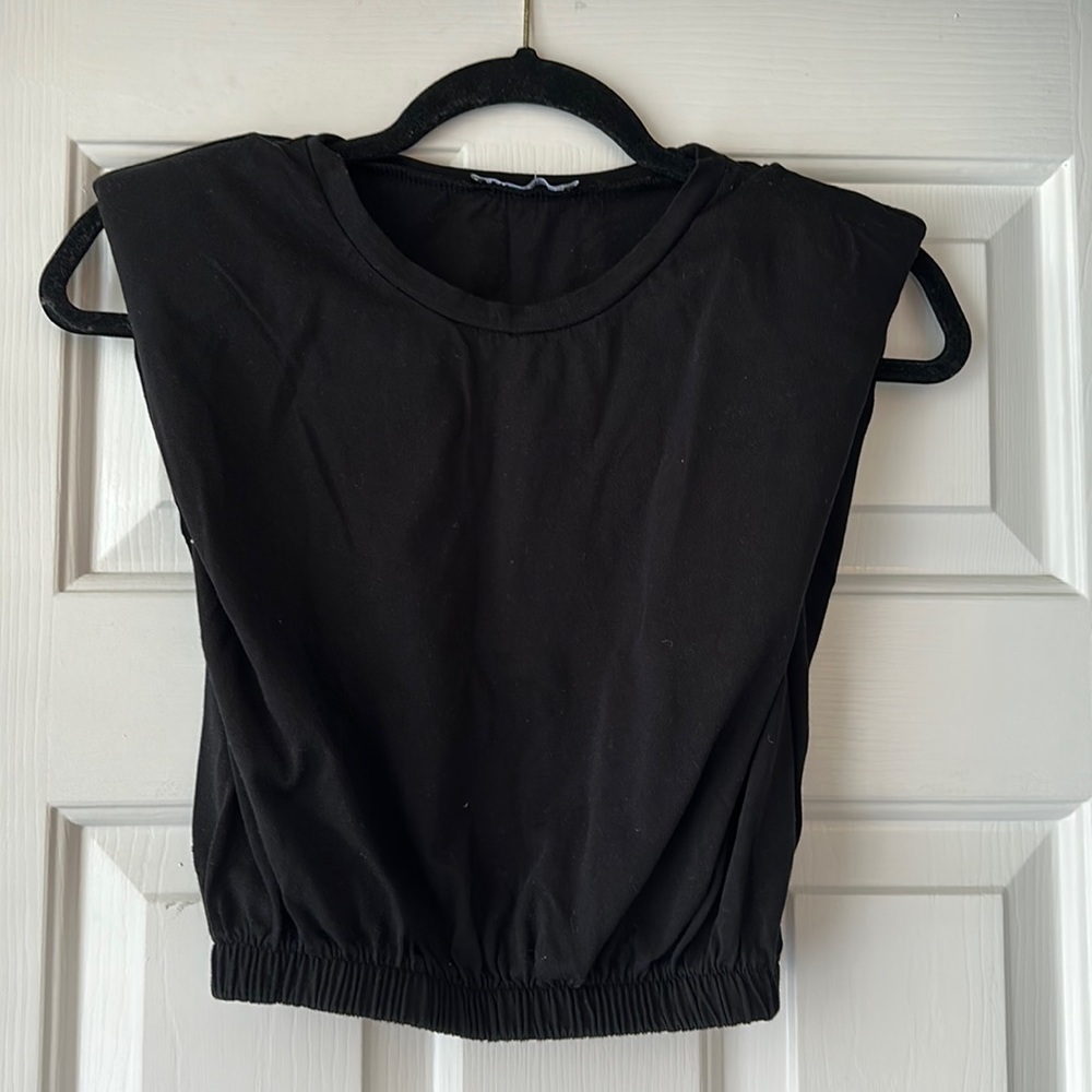 Zara Black Crop Top